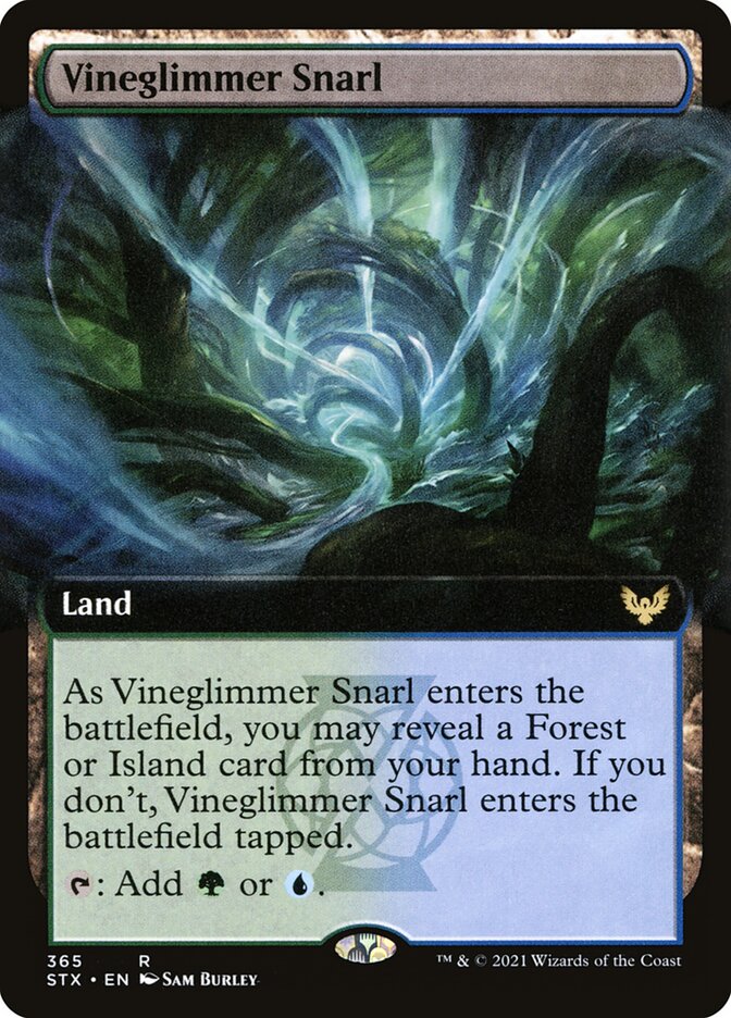 Vineglimmer Snarl (Extended Art): Strixhaven: School of Mages