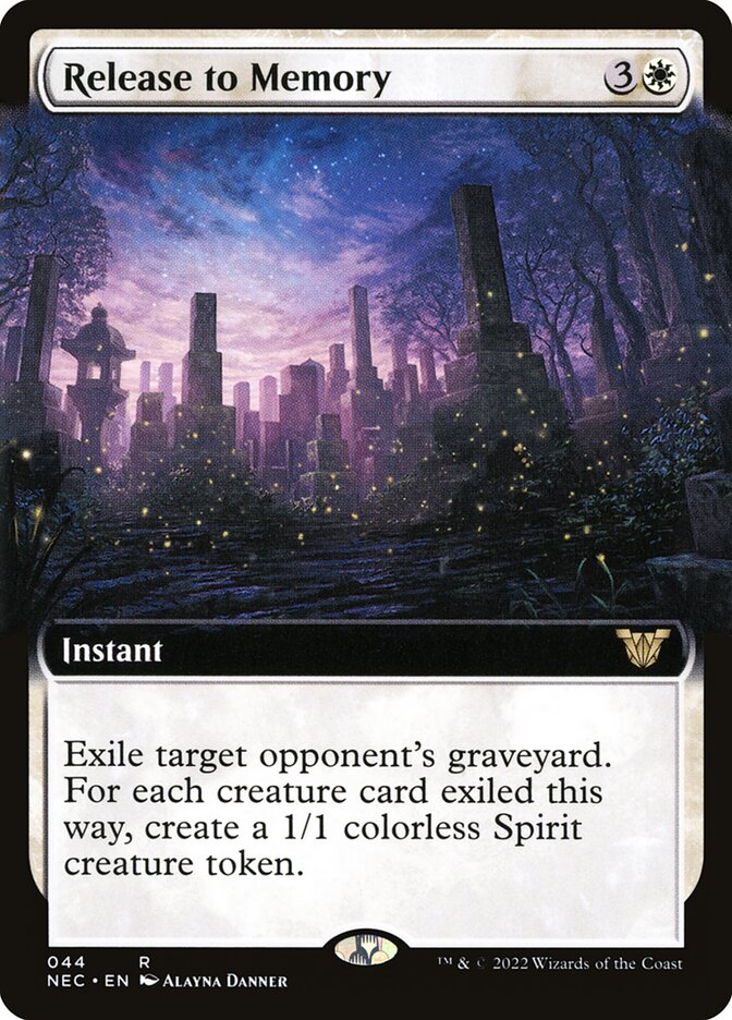 Release to Memory (Extended Art): Neon Dynasty Commander