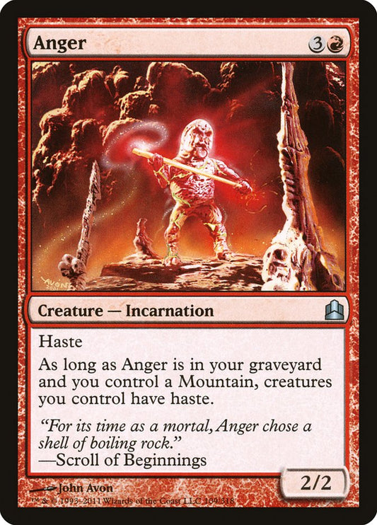 Anger: Commander 2011