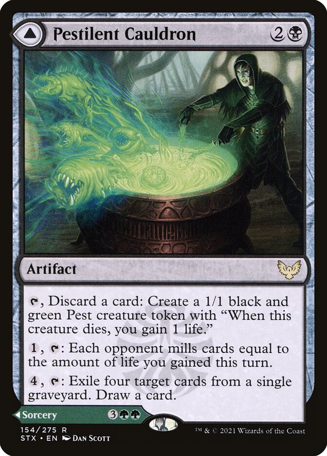 Pestilent Cauldron // Restorative Burst - (Foil): Strixhaven: School of Mages
