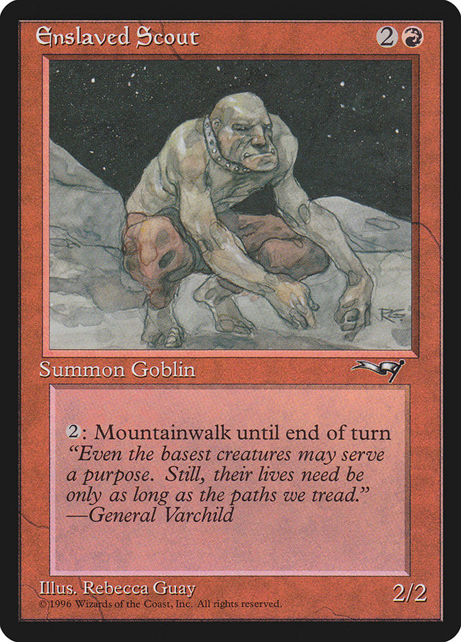 Enslaved Scout (Crouching): Alliances