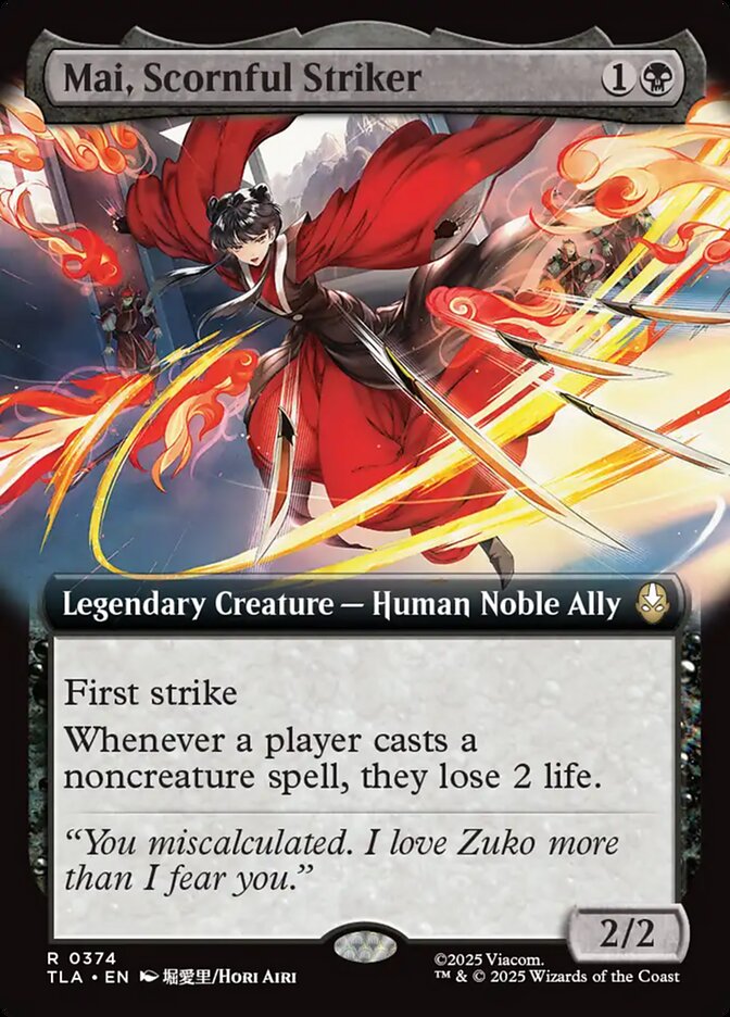 Mai, Scornful Striker (Extended Art): Avatar: The Last Airbender