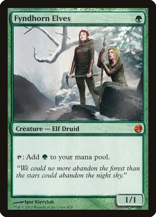 Fyndhorn Elves - (Foil): From the Vault: Twenty