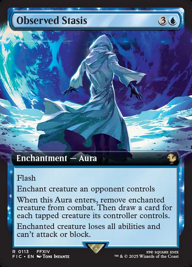 Observed Stasis (Extended Art) - (Foil): Final Fantasy Commander