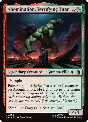 Abomination, Terrifying Titan: Marvel Super Heroes