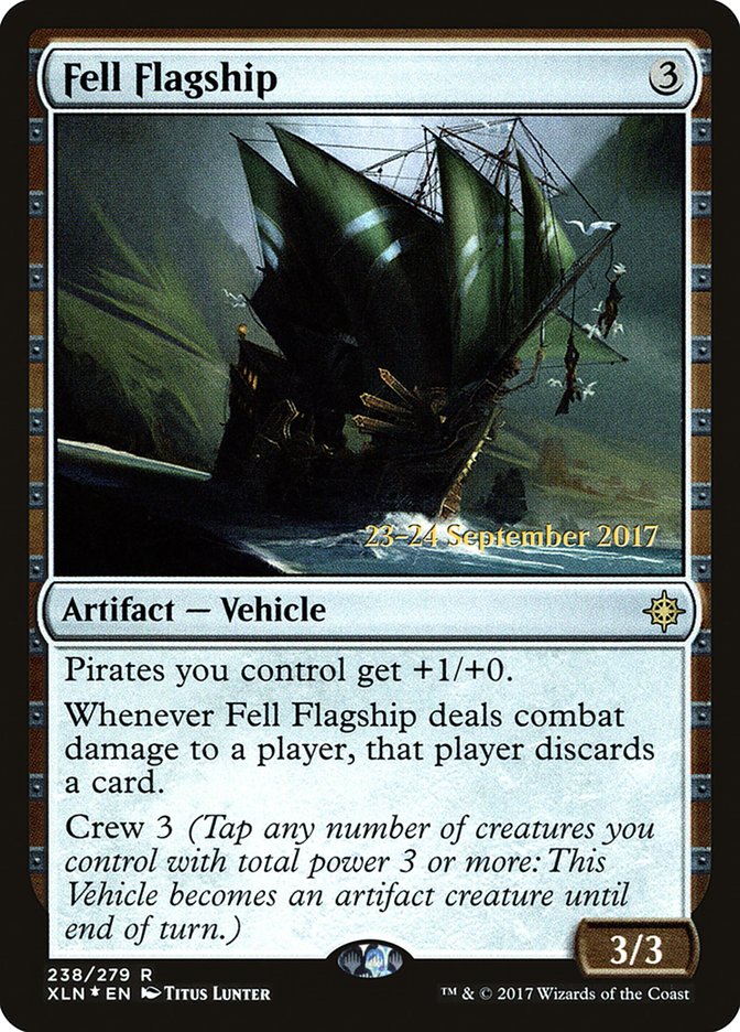 Fell Flagship (Prerelease) (Ixalan) - (Foil): Ixalan Promos