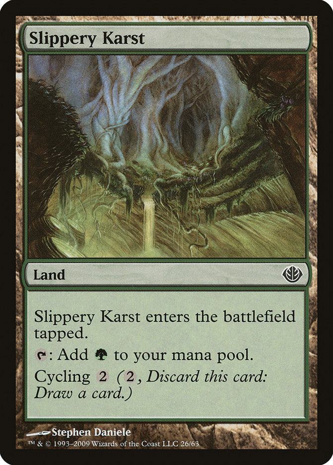 Slippery Karst: Duel Decks: Garruk vs. Liliana