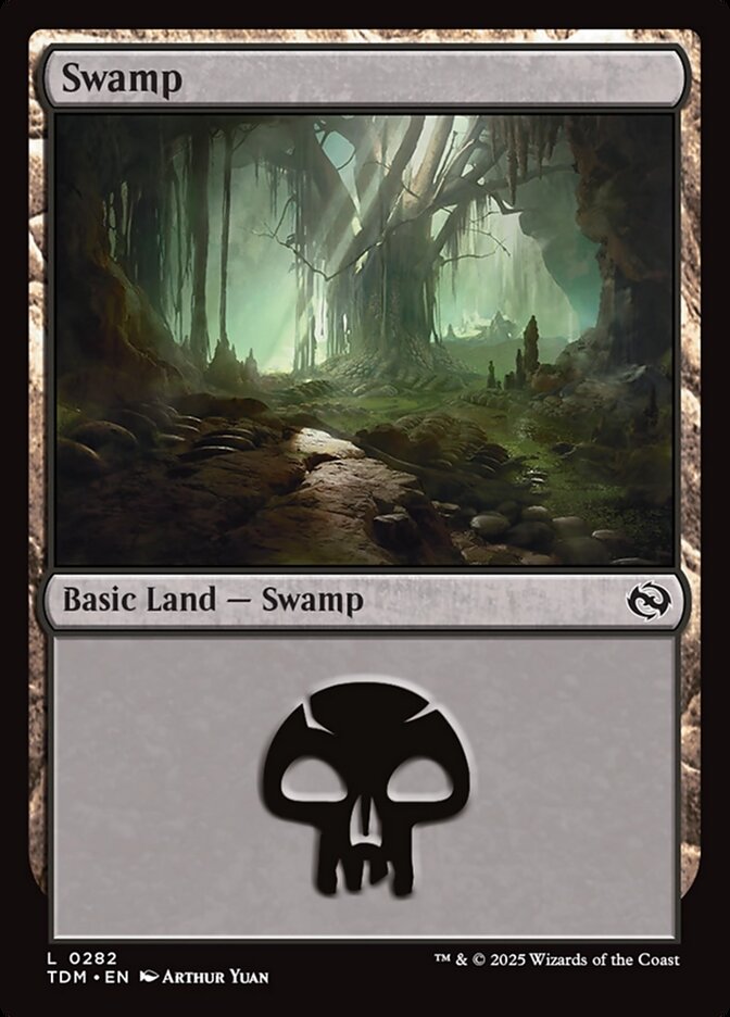 Swamp (#282) - (Foil): Tarkir: Dragonstorm