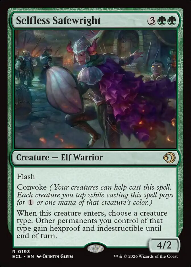 Selfless Safewright - (Foil): Lorwyn Eclipsed