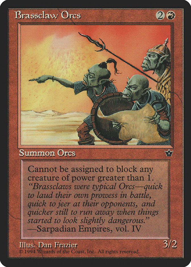 Brassclaw Orcs (Dan Frazier): Fallen Empires