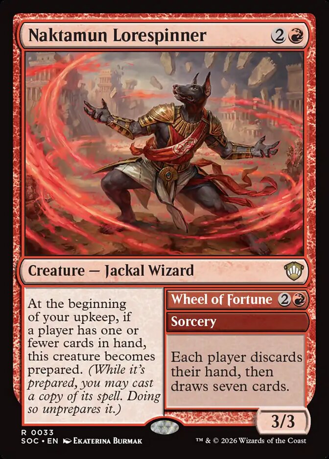 Naktamun Lorespinner // Wheel of Fortune: Secrets of Strixhaven Commander