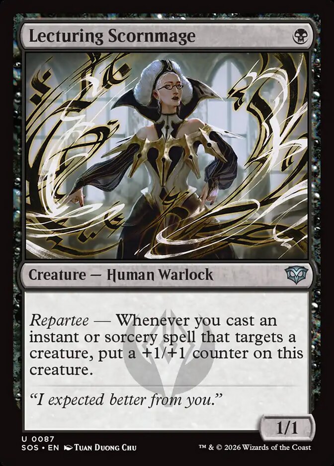 Lecturing Scornmage - (Foil): Secrets of Strixhaven