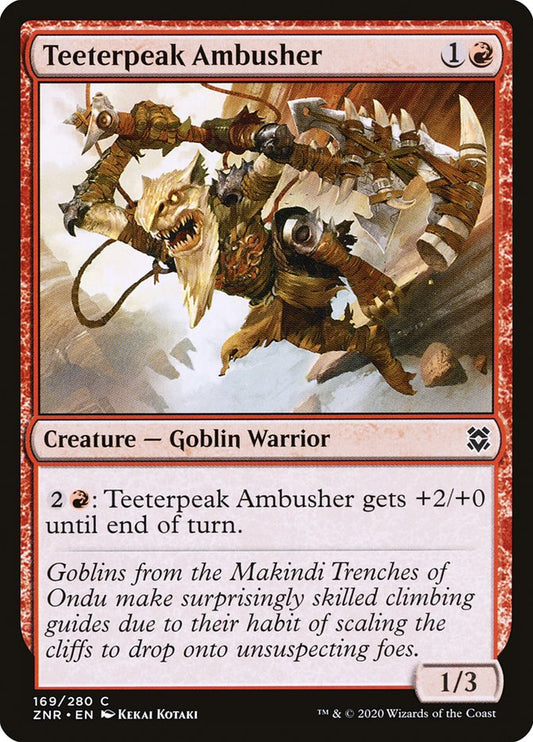 Teeterpeak Ambusher: Zendikar Rising