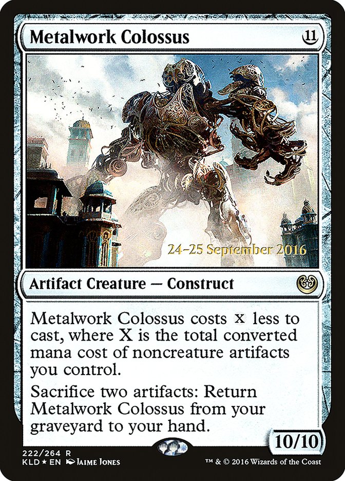 Metalwork Colossus (Prerelease) (Kaladesh) - (Foil): Kaladesh Promos