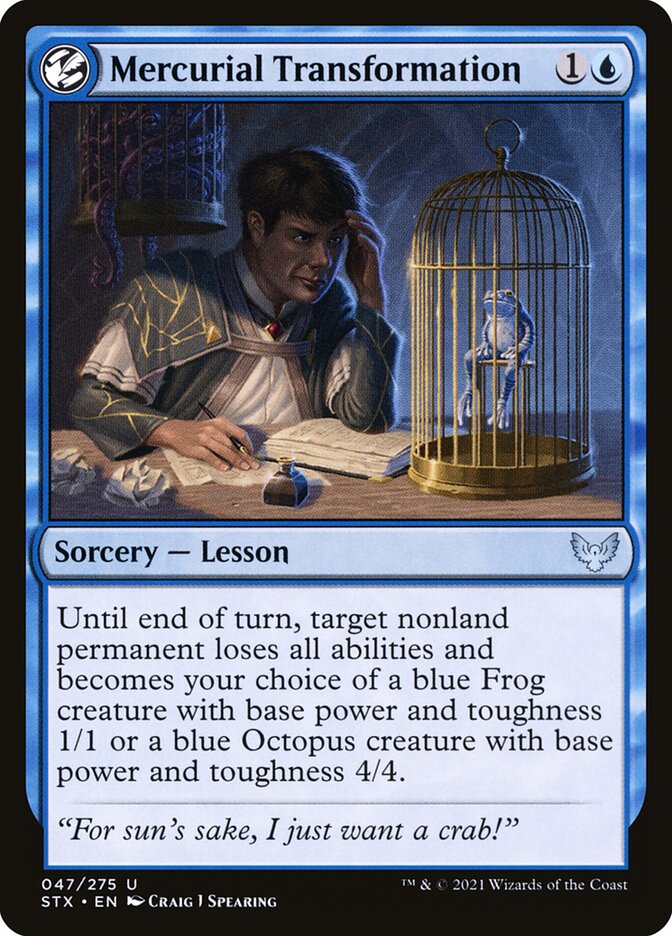 Mercurial Transformation: Strixhaven: School of Mages