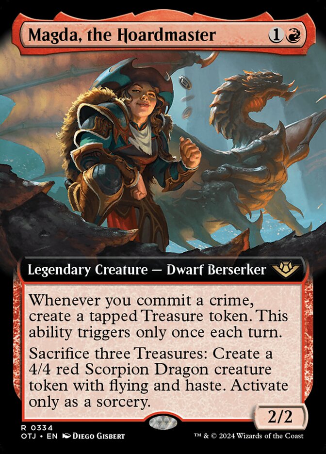 Magda, the Hoardmaster (Extended Art): Outlaws of Thunder Junction