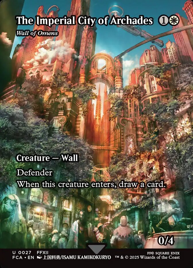 Wall of Omens (The Imperial City of Archades) (Borderless): Final Fantasy: Through the Ages