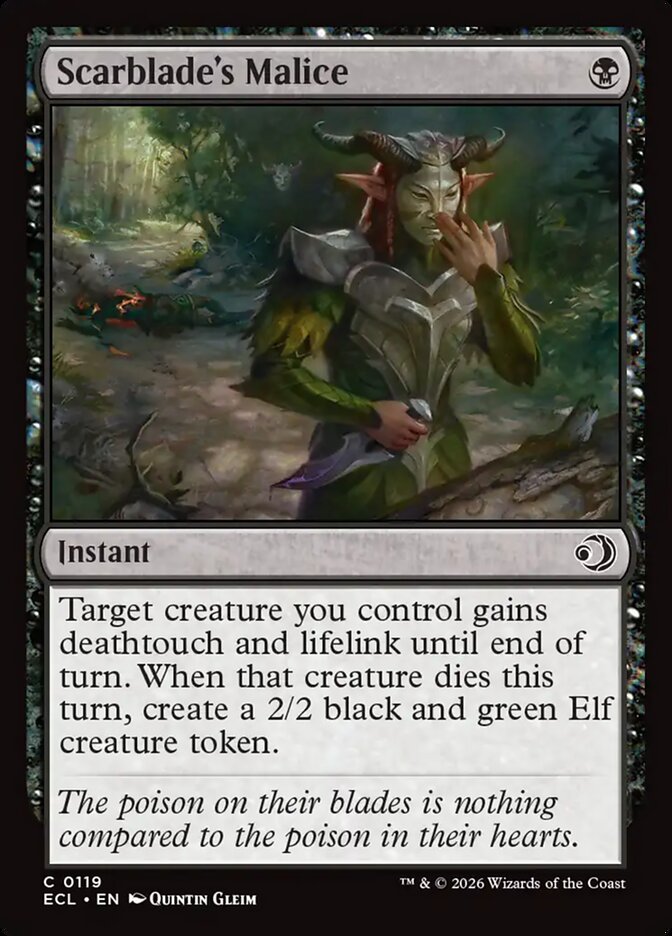 Scarblade's Malice: Lorwyn Eclipsed