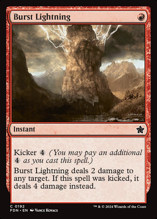 Burst Lightning - (Foil): Foundations