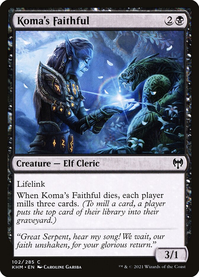 Koma's Faithful - (Foil): Kaldheim