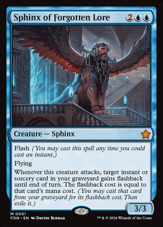 Sphinx of Forgotten Lore - (Foil): Foundations