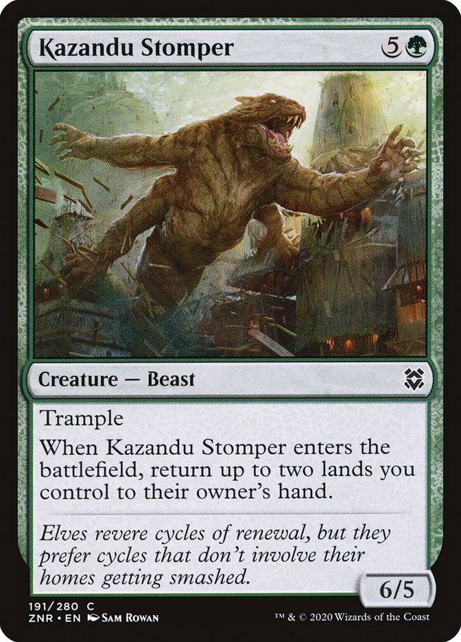 Kazandu Stomper: Zendikar Rising