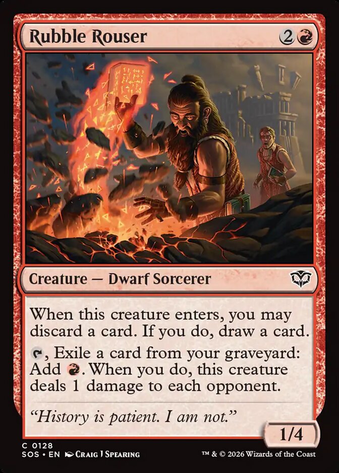Rubble Rouser - (Foil): Secrets of Strixhaven