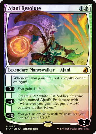 Ajani Resolute - (Foil): Reality Fracture