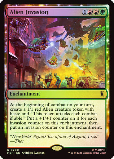 Alien Invasion - (Foil): Marvel Super Heroes