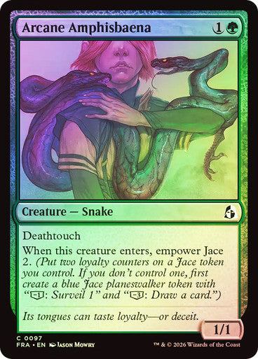 Arcane Amphisbaena - (Foil): Reality Fracture