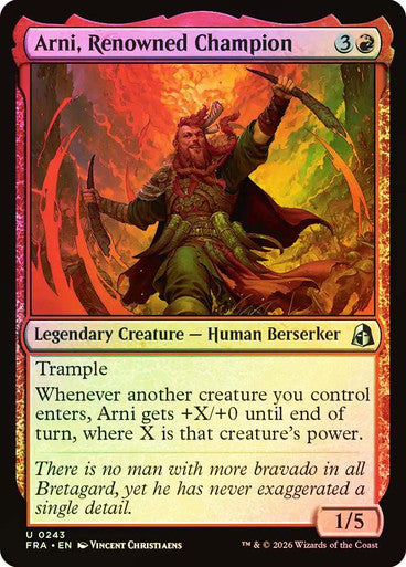 Arni, Renowned Champion - (Foil): Reality Fracture