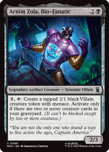 Arnim Zola, Bio-Fanatic: Marvel Super Heroes