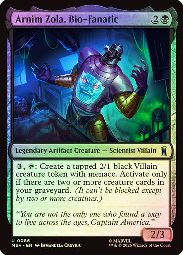 Arnim Zola, Bio-Fanatic - (Foil): Marvel Super Heroes