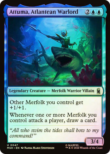 Attuma, Atlantean Warlord - (Foil): Marvel Super Heroes