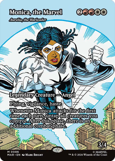 Aurelia, the Warleader (Borderless) (#086) (Monica, the Marvel): Marvel Universe