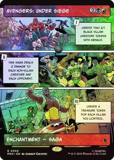 Avengers: Under Siege (Showcase, Borderless) (#306) - (Foil): Marvel Super Heroes