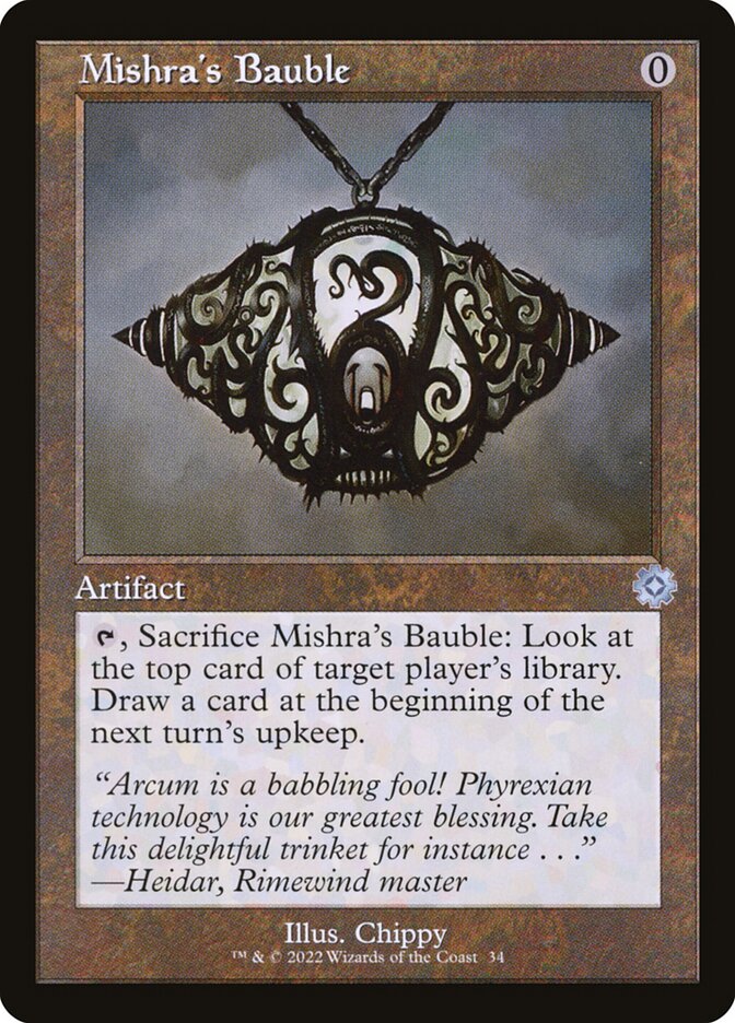 Mishra's Bauble (#034) (Retro Frame): The Brothers' War Retro Artifacts