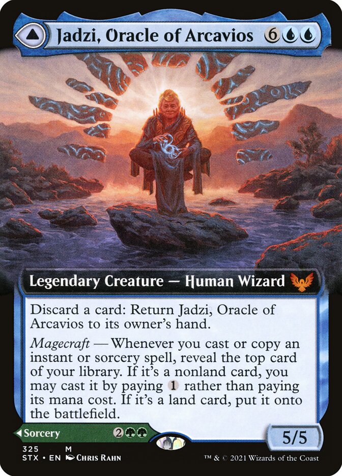 Jadzi, Oracle of Arcavios // Journey to the Oracle (Extended Art): Strixhaven: School of Mages