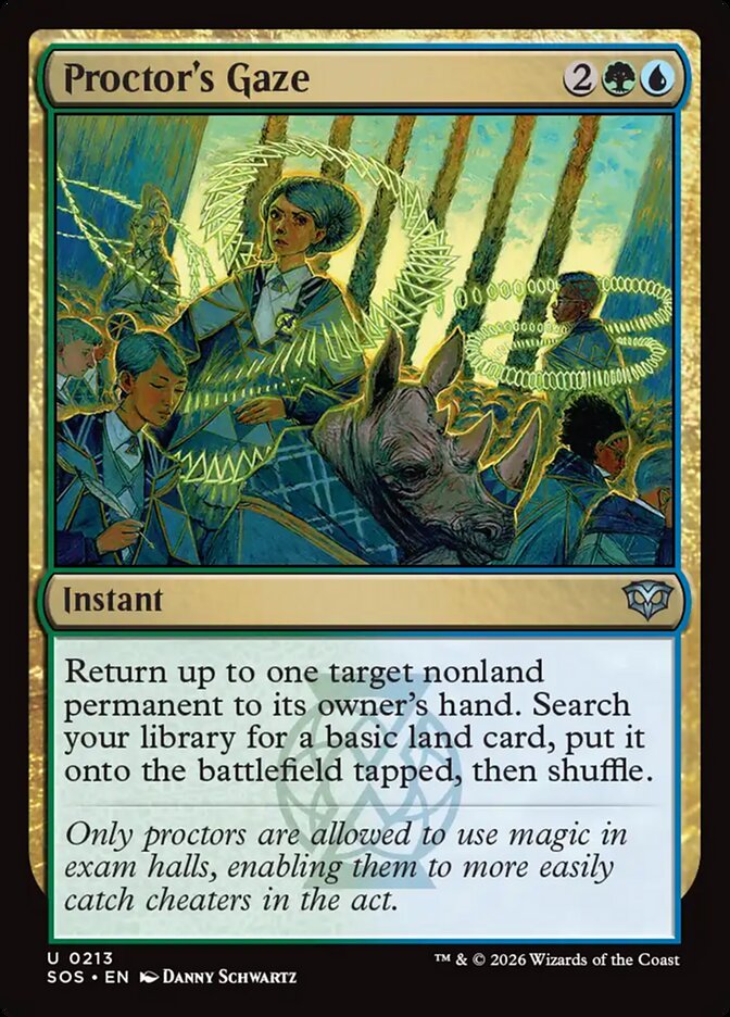 Proctor's Gaze - (Foil): Secrets of Strixhaven