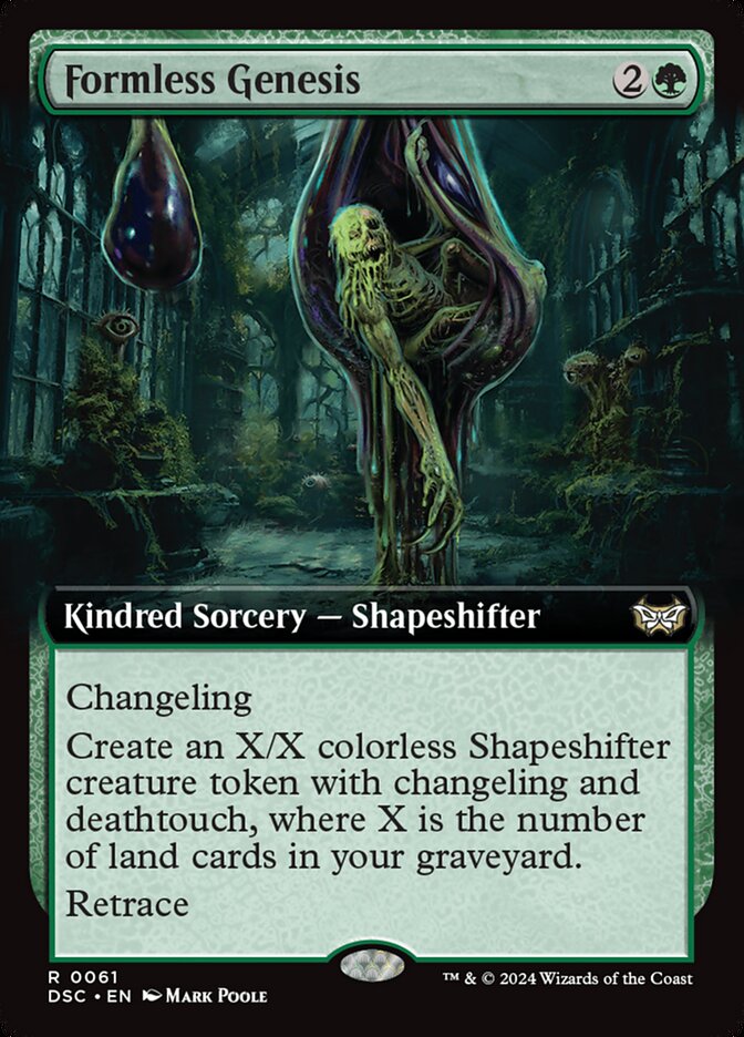 Formless Genesis (Extended Art): Duskmourn: House of Horror Commander