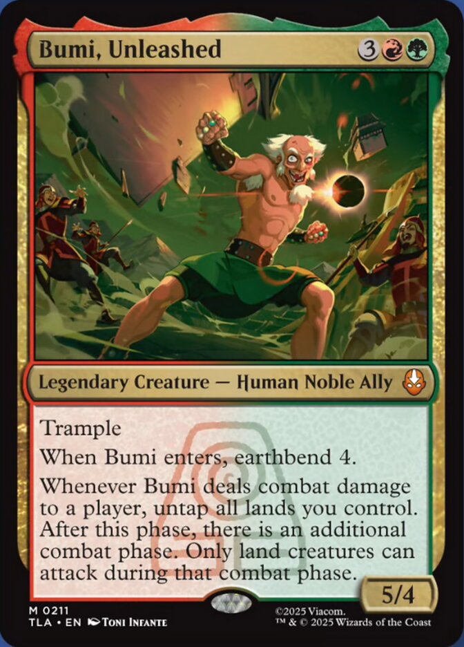 Bumi, Unleashed - (Foil): Avatar: The Last Airbender