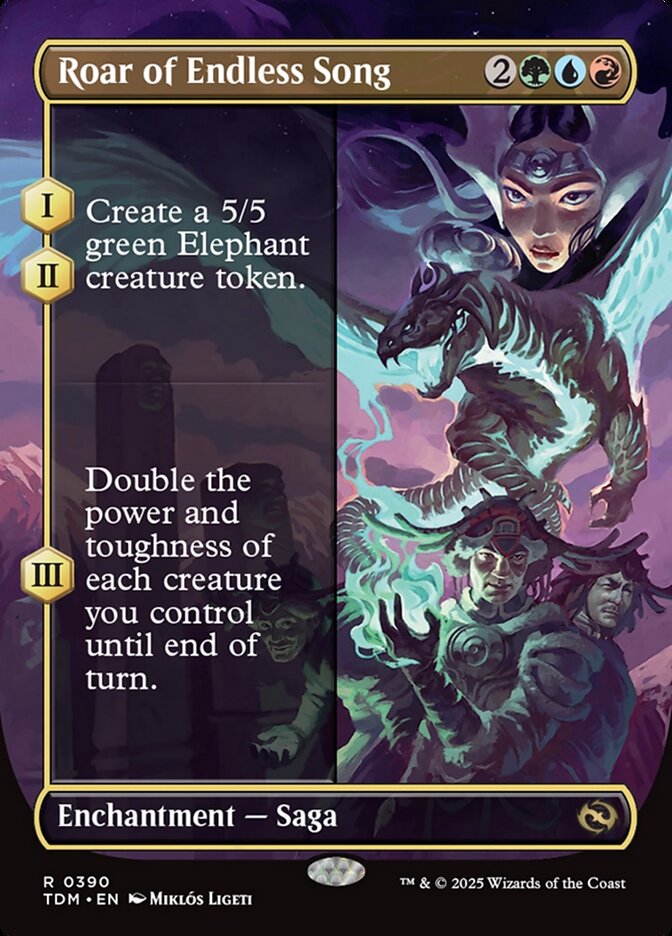 Roar of Endless Song (Borderless): Tarkir: Dragonstorm