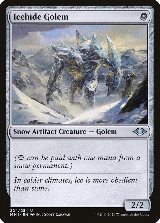 Icehide Golem - (Foil): Modern Horizons