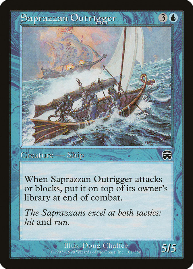 Saprazzan Outrigger - (Foil): Mercadian Masques