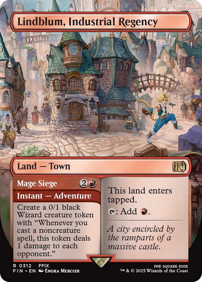 Lindblum, Industrial Regency // Mage Siege (Borderless) - (Foil): Final Fantasy