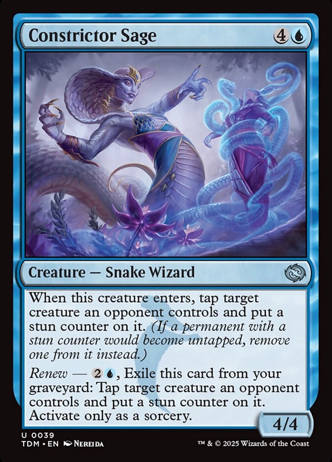 Constrictor Sage - (Foil): Tarkir: Dragonstorm
