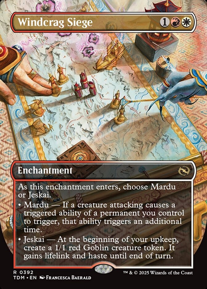 Windcrag Siege (Borderless) - (Foil): Tarkir: Dragonstorm