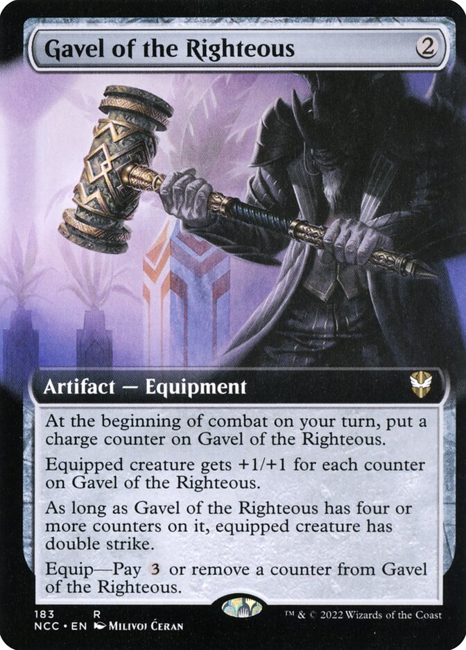 Gavel of the Righteous (Extended Art): New Capenna Commander