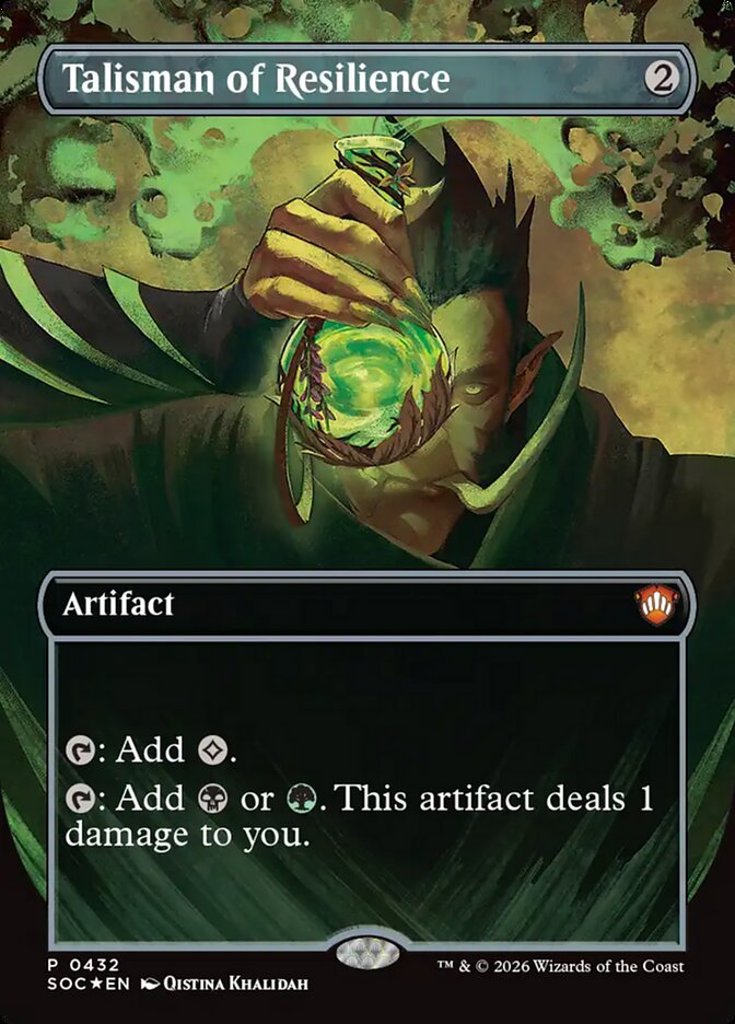 Talisman of Resilience - (Foil): Secrets of Strixhaven Commander