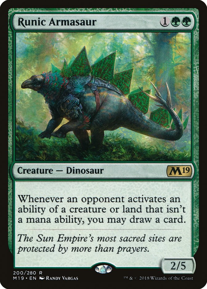 Runic Armasaur: Core Set 2019